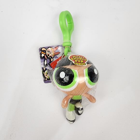 Powerpuff Girls Buttercup Cap Candy Keychain 2000 Cartoon Network Tag Sealed - Picture 1 of 5